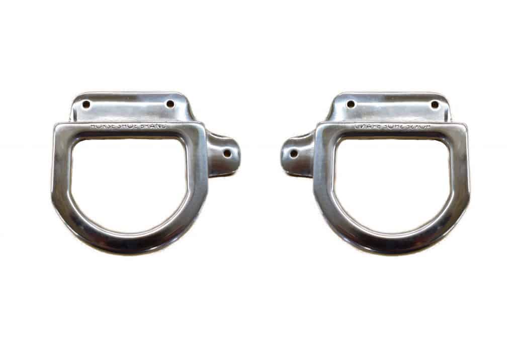 Stainless Steel Rigging Dees with Flange | Montana Leather