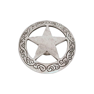 Antique Silver Star Concho