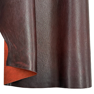 Red Utta Bison Leather