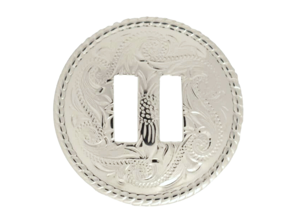Ancien Concho (clou) En Argent Massif Pour Selle Western Ou Bosal, Fait Au Mexique