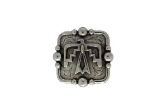 Silver concho, Thunderbird Concho, nickel concho