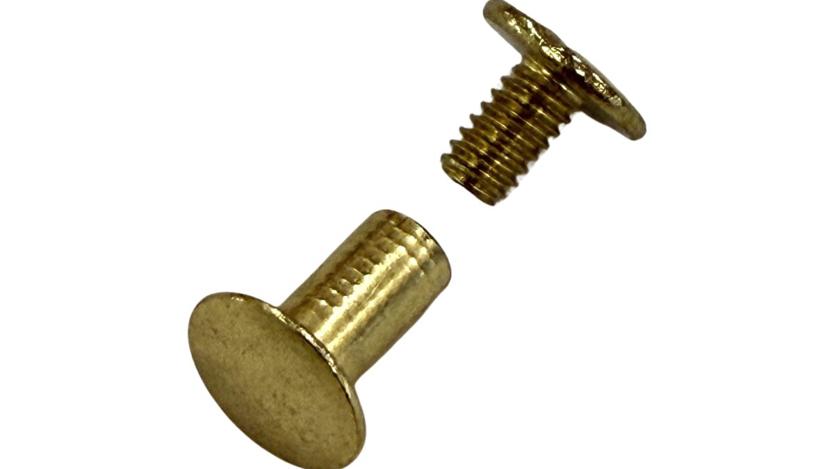 Brass Chicago Screws - Montana Leather Company