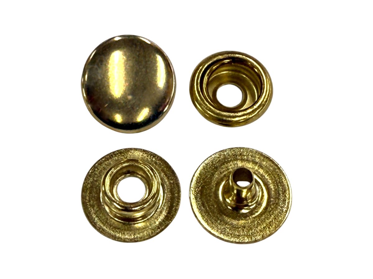 Brass Line 20 Snaps | Montana Leather Company