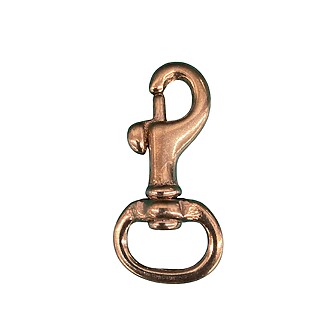 Baby Swivel Bolt Snap Brass 5/8"