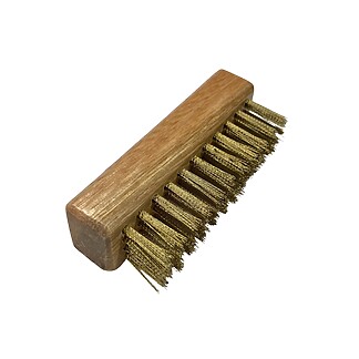Brass Bristle Suede Brush