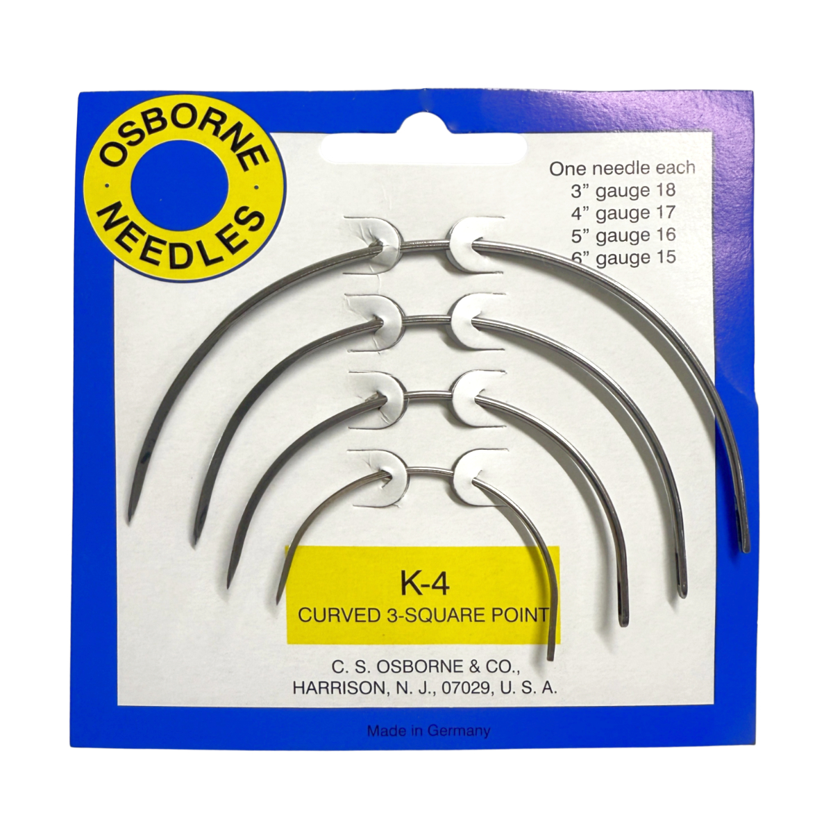 K-4 Osborne Needle Card