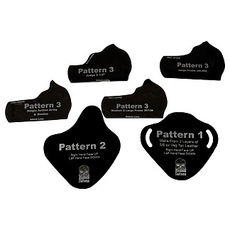 2 Slot Pancake Large Revolver Holster Template