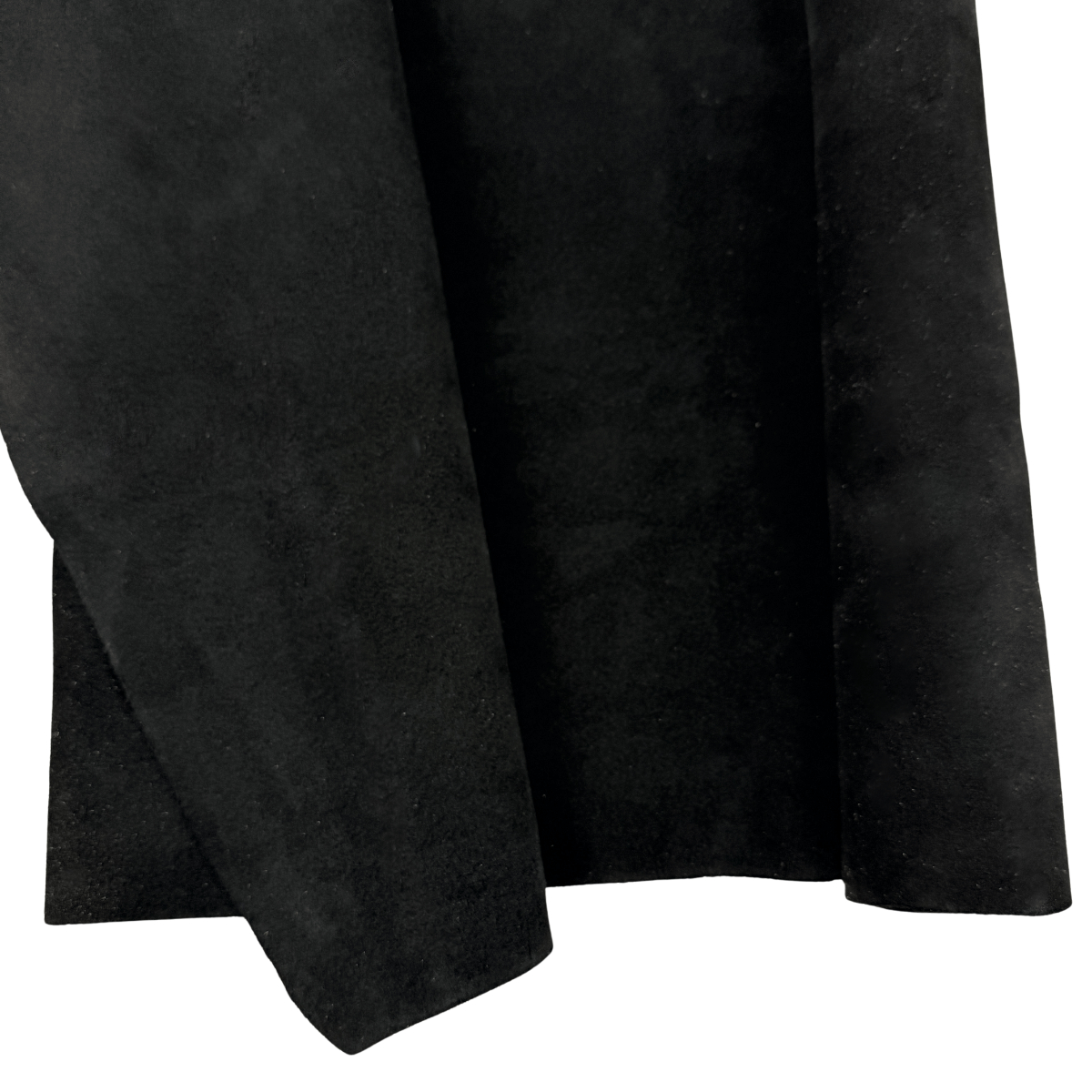 Black Garment Suede Split Leather