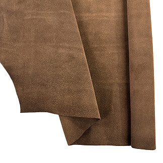 Brown Garment Suede Split Leather