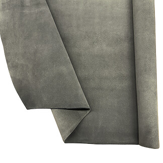 Dark Grey Garment Suede Split Leather