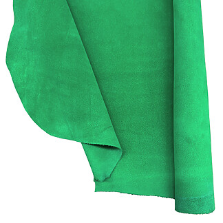Emerald Garment Suede Split Leather