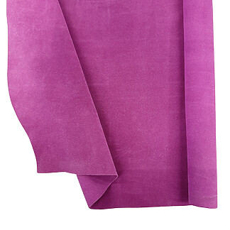 Fuchsia Garment Suede Split Leather