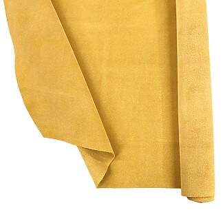 Gold Garment Suede Split Leather