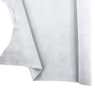 Light Grey Garment Suede Split Leather