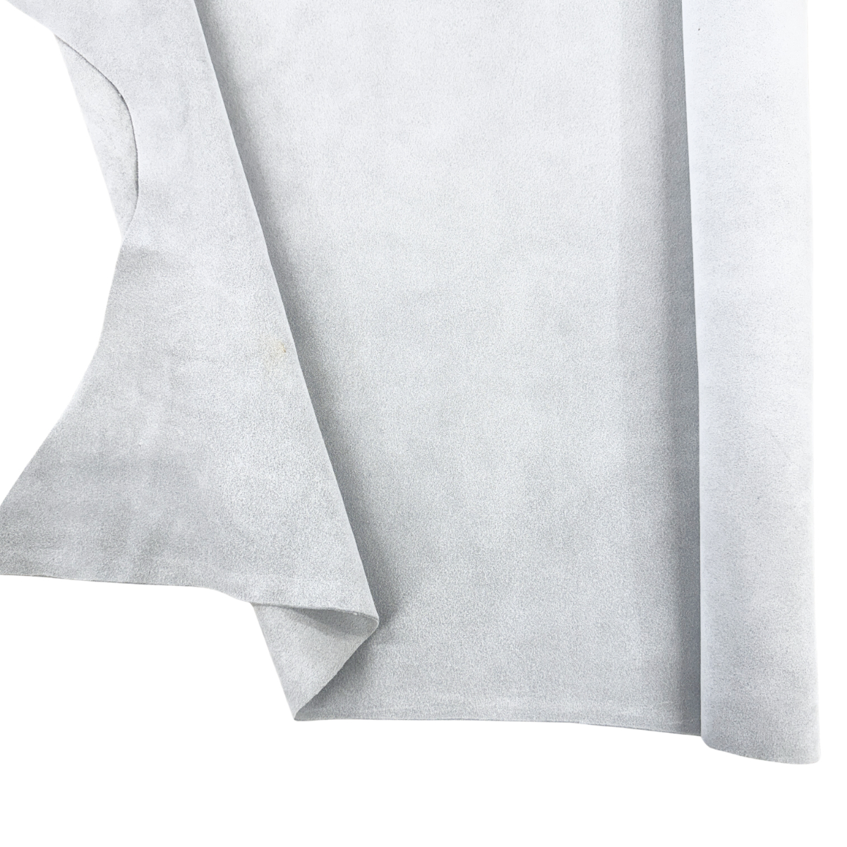 Light Grey Garment Suede Split Leather