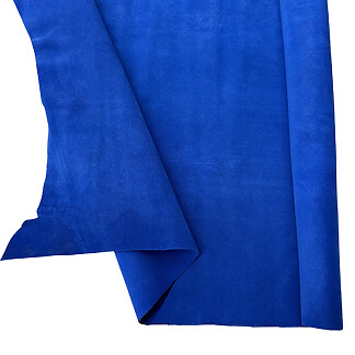 Royal Blue Garment Suede Split Leather