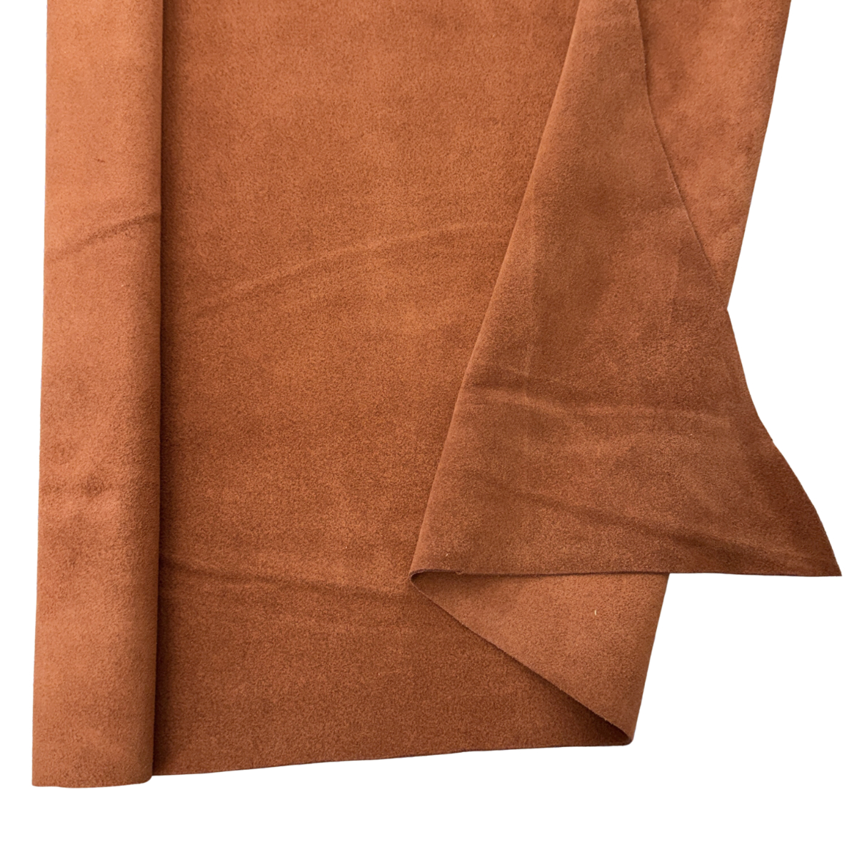 Rust Garment Suede Split Leather