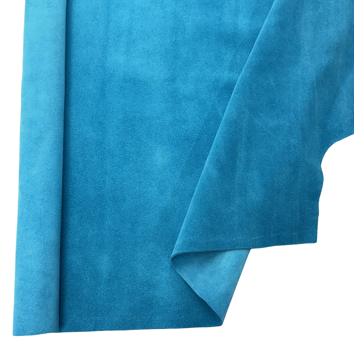 Turquoise Garment Suede Split Leather
