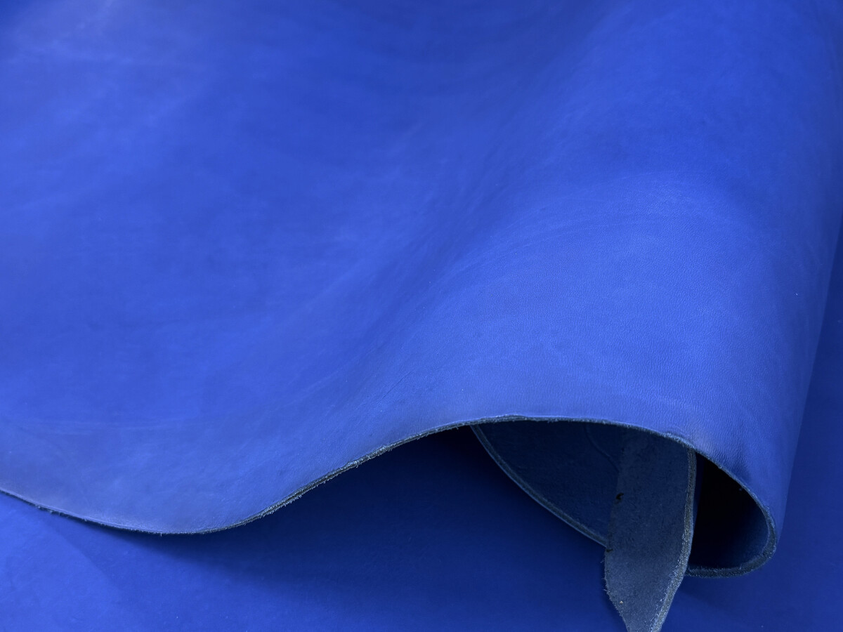 Vaqueta Blue Veg Tan Leather | Montana Leather Company