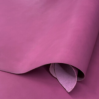 Fuchsia Vaqueta Veg Tan Leather