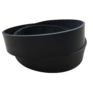 Veg Tan Leather Straps - Black