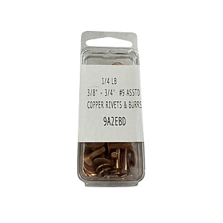 copper rivets, copper burrs, copper fasteners, craft rivets