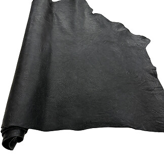 Black Shrunken Bullhide Double Shoulder