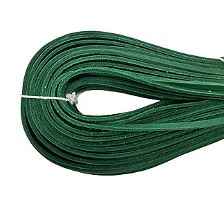 3/16" Green Leather Lace