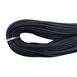 3/16" Navy Blue Leather Lace