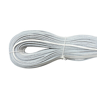 3/16" White Leather Lace