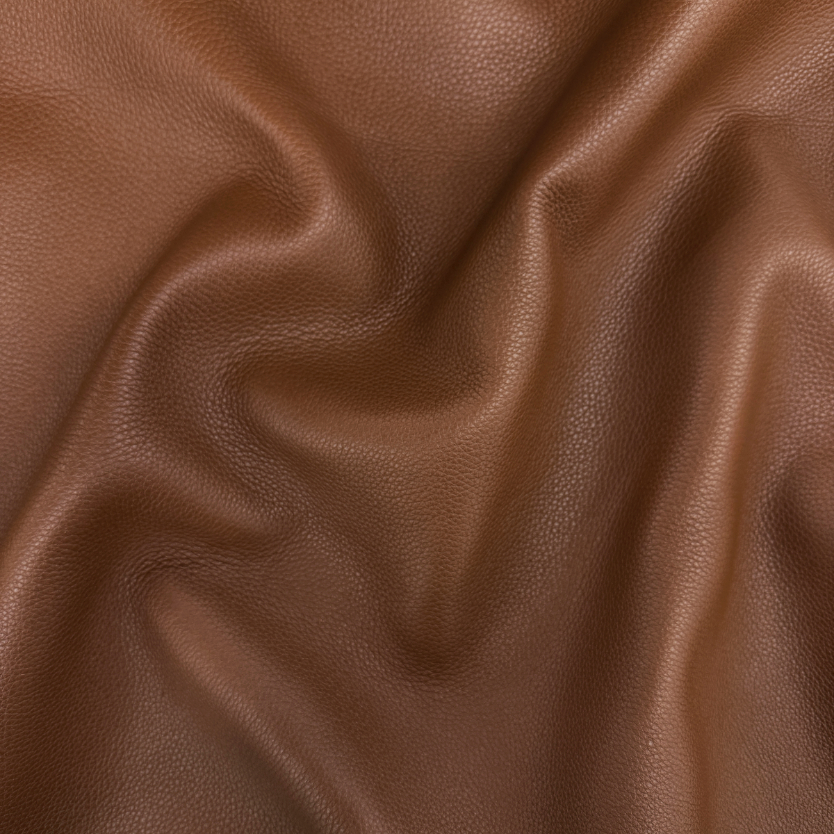 British Tan Cheyenne Leather Close