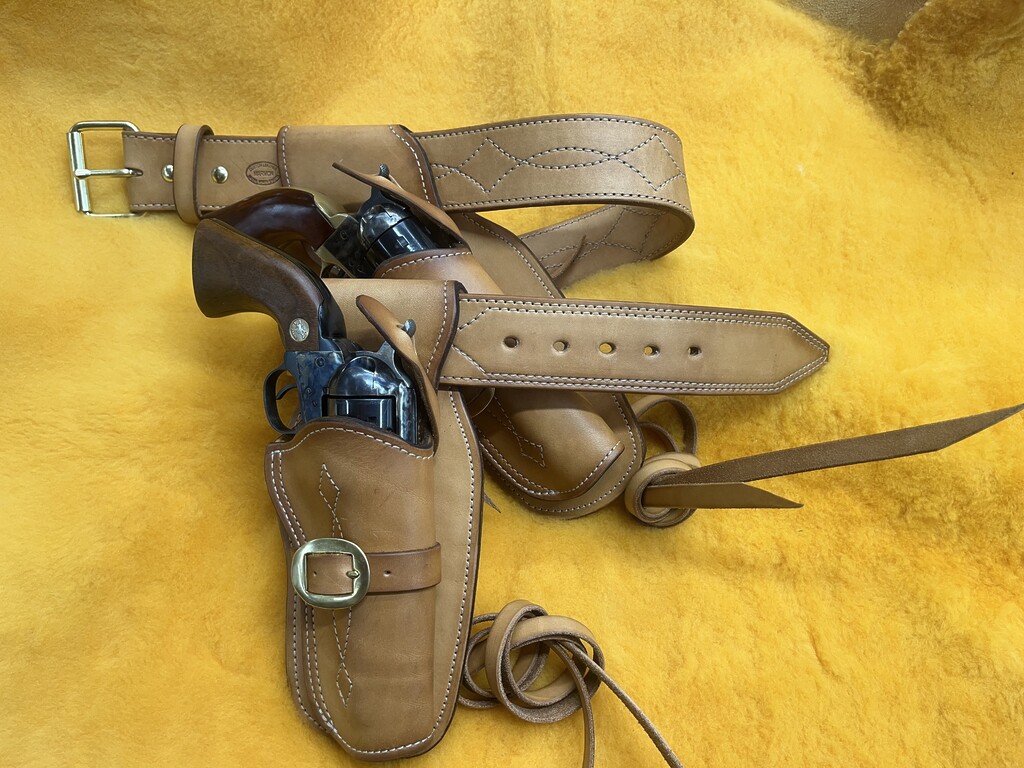 A holster made from Hermann Oak A-B Branded leather.