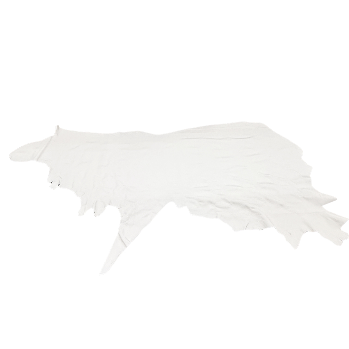 White Cheyenne Leather Side